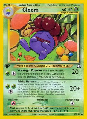 Gloom card from Neo Genesis