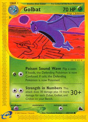 Golbat card from Skyridge