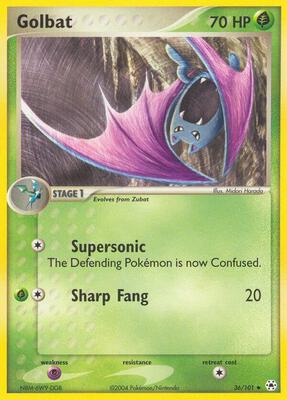 Golbat card from EX Hidden Legends