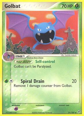 Golbat card from EX Deoxys