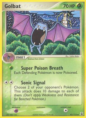 Golbat card from EX Delta Species