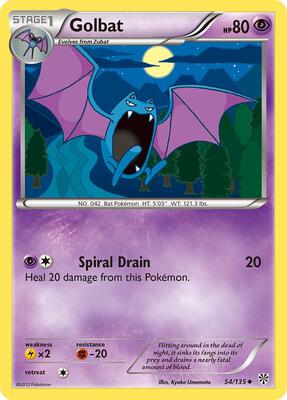 Golbat card from Plasma Storm