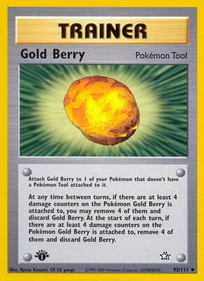 Gold Berry card from Neo Genesis