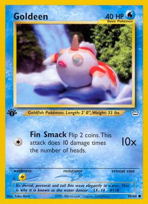 Goldeen card from Neo Revelation