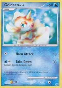 Goldeen card from DP Trainer Kit: Manaphy & Lucario