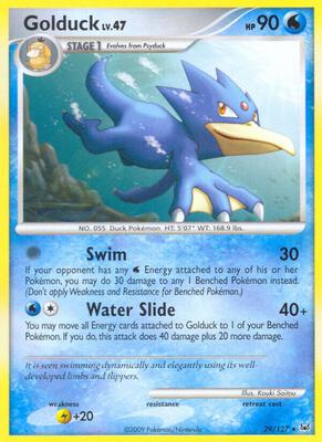 Golduck card from Platinum