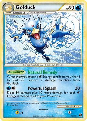 Golduck card from Triumphant