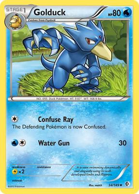 Golduck (34) card from Boundaries Crossed