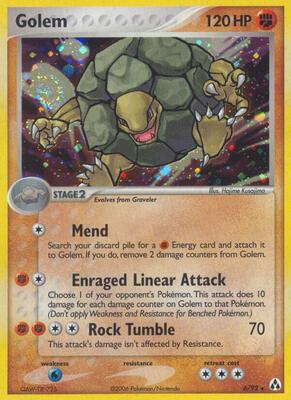 Golem card from EX Legend Maker