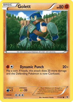 Golett card from Noble Victories