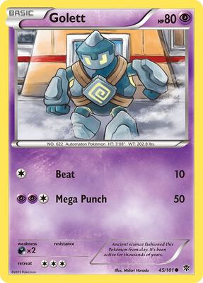Golett card from Plasma Blast