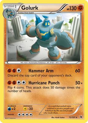 Golurk card from Noble Victories