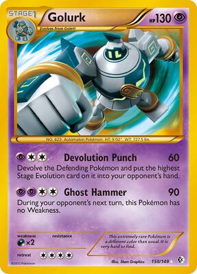 Golurk card from Boundaries Crossed