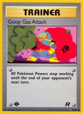 Goop Gas Attack card from Team Rocket