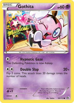 Gothita (69) card from Legendary Treasures