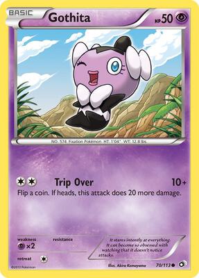 Gothita (70) card from Legendary Treasures