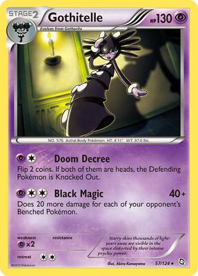 Gothitelle card from Dragons Exalted