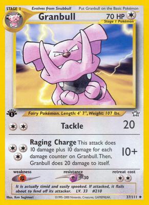 Granbull card from Neo Genesis