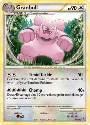 Granbull card from Call of Legends