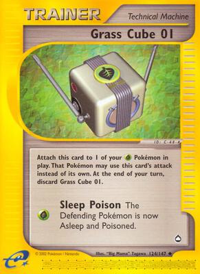 Grass Cube 01 card from Aquapolis