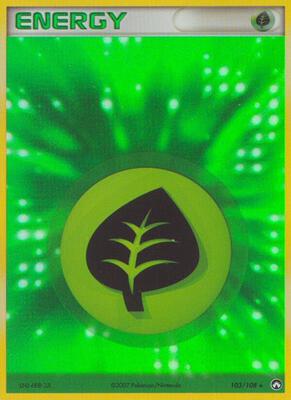 Grass Energy card from EX Power Keepers