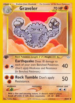 Graveler card from Neo Revelation