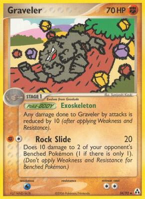 Graveler card from EX Legend Maker