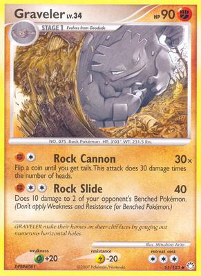 Graveler card from Mysterious Treasures