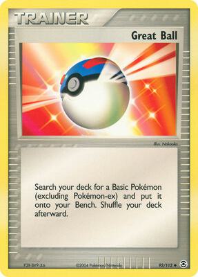 Great Ball card from EX FireRed & LeafGreen