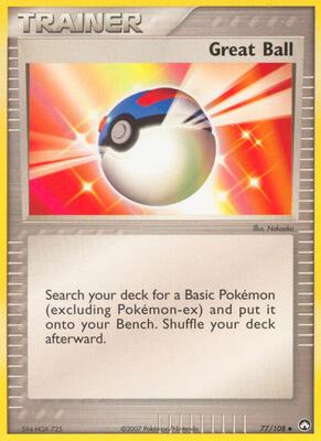 Great Ball card from EX Power Keepers