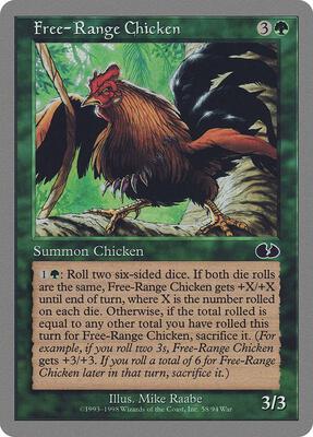 Free-Range Chicken card from Unglued