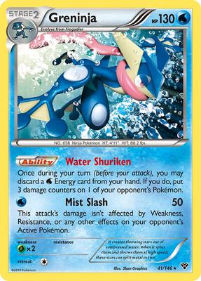 Greninja card from XY Base Set