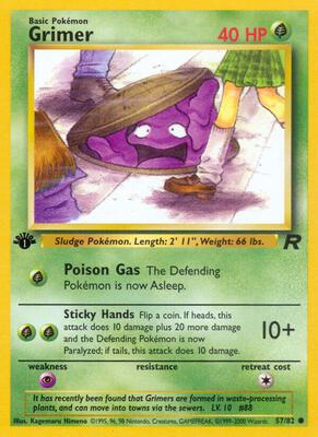 Grimer card from Team Rocket