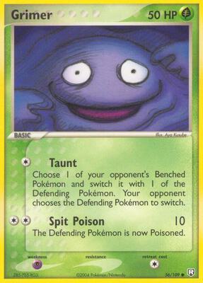 Grimer card from EX Team Rocket Returns