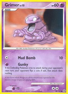 Grimer card from Secret Wonders