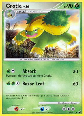 Grotle card from Platinum