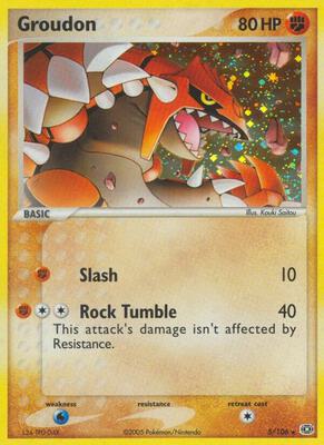 Groudon - 005/106 card from EX Emerald
