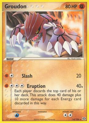 Groudon - 014/106 card from EX Emerald