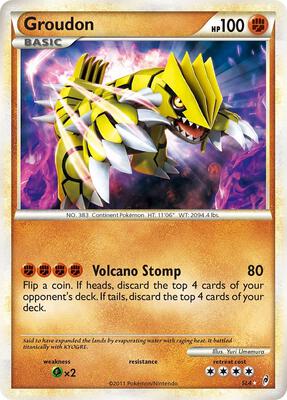 Groudon (Shiny) card from Call of Legends