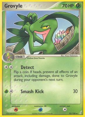Grovyle card from EX Crystal Guardians
