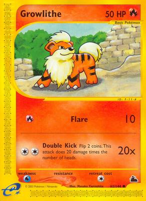 Growlithe card from Skyridge