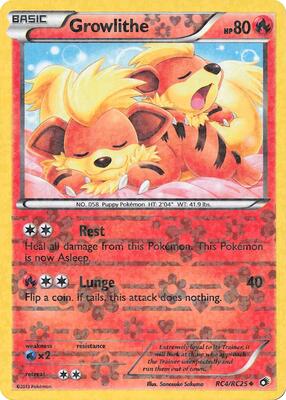 Growlithe card from Legendary Treasures: Radiant Collection