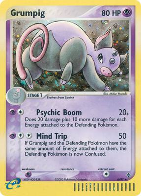 Grumpig card from EX Dragon