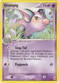 Grumpig card from EX Trainer Kit 2: Plusle & Minun