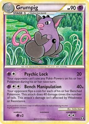 Grumpig card from Triumphant