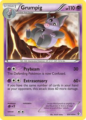 Grumpig card from Boundaries Crossed
