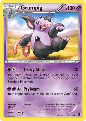 Grumpig card from XY Base Set