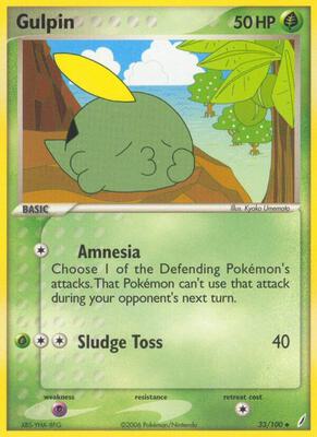 Gulpin card from EX Crystal Guardians