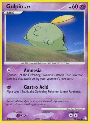Gulpin card from Legends Awakened