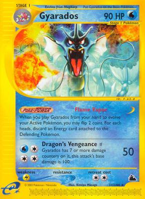 Gyarados (11) card from Skyridge
